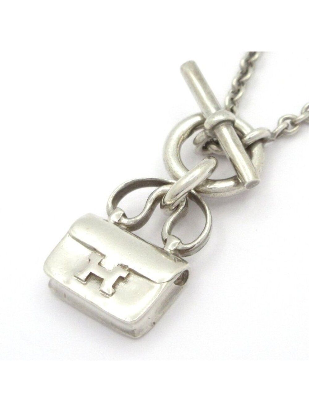 Hermes Necklace Amulette Constance Silver